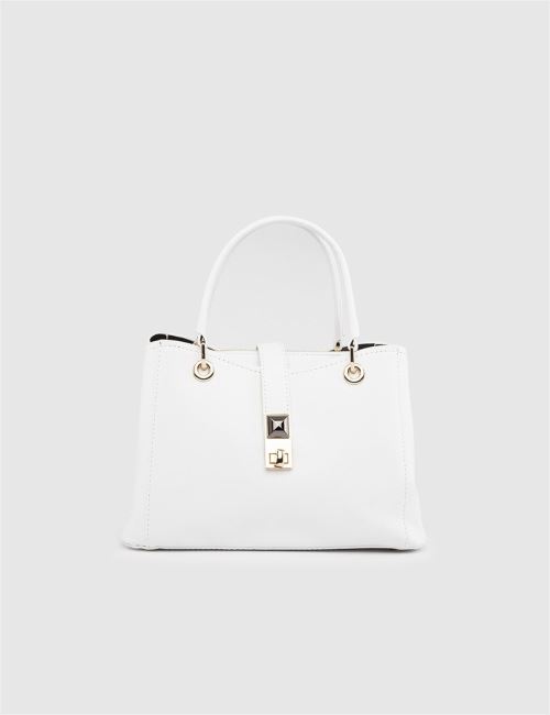 Sedef Kure Kadın El Çantası Beyaz 