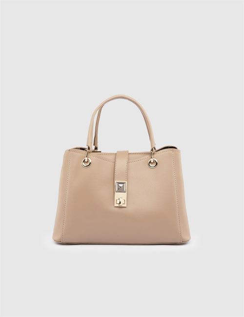 Sedef Kure Kadın El Çantası Vizon 